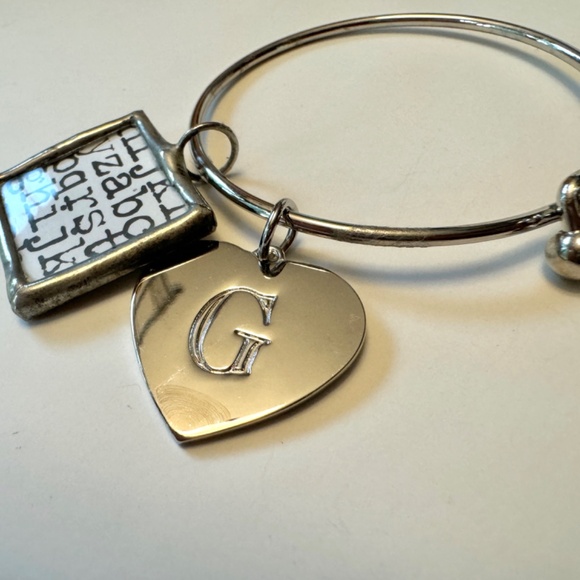 Key Ring "G" "S" Heart for Purse, Backpack - Picture 4 of 10